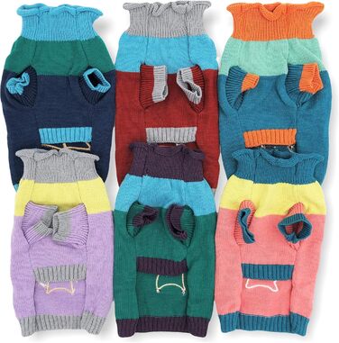 Теплий в'язаний пуловер для собак, модний дизайн, для маленьких та великих тварин, розмір XXS (довжина 20.3 см), XL (довжина 18 см), матеріал: бібер