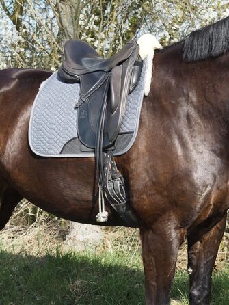 Підійде для конкурної їзди: Schabracke Engel Reitsport з овечкою та сірим степлером (D)