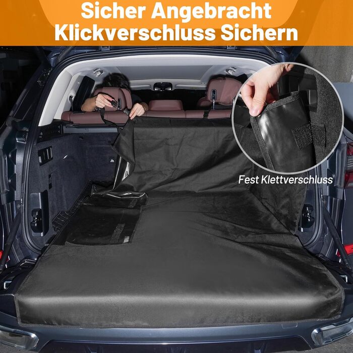Захист для багажника автомобіля для собак, стежка з боків та захист краю багажника, лежанка для собак у багажник, водонепроникна та стійка до подряпин, універсальна ковдра для багажника автомобіля