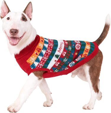 Пуловер для собак EXPAWLORER на Новий Рік: теплий, модний, для малих, середніх та великих собак, XL