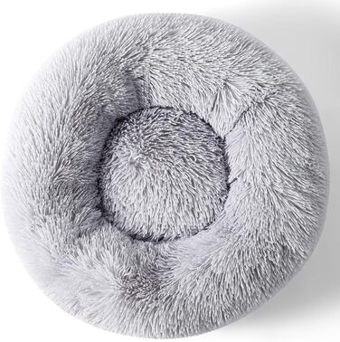 Кругле м'яке ліжко-подушка для собак та котів середнього розміру, 55x55x15 см