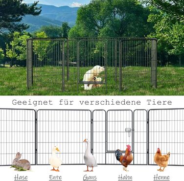 Металевий вольєр для собак та цуценят. Розсувний вольєр-загон для тварин, вигул на вулицю. 12/8 шт.