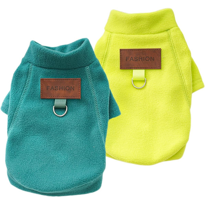 Пуловери для собак з флісу (2/3 шт.) - теплі, м'які, з ролетним коміром. Підходять для маленьких собак, цуценят та котів. Кольори: сірий, зелений, блакитний.