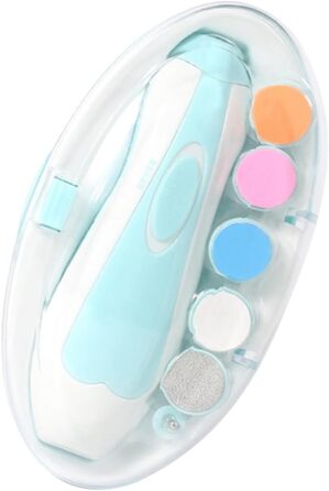 Електричний триммер для нігтів Milisten для котів та собак з LED-підсвіткою, тихий мотор, безпечна догляд, блакитний колір