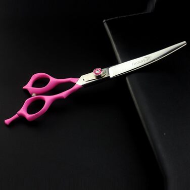 Набір професійних ножиць для грумінгу собак JIESENYU: 7 дюймів, 2 вигнуті + ножиці для фінальної обробки, 4 шт.