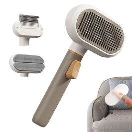 Гребінець для грумінгу домашніх тварин - щітка для вичісування шерсті котів та собак, для короткої та довгої шерсті, для дому та офісу