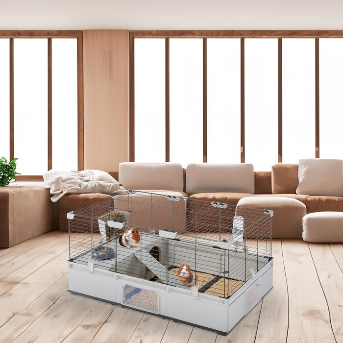 Клітка для кроликів та морських свинок Ferplast Modular 4 з аксесуарами, 179x72x56 см