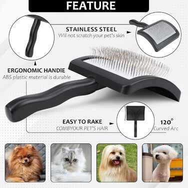 Гребінець для собак від Haustierkamm: видаляє ковтуни та вичісує шерсть середніх та довгошерстих собак