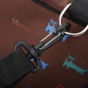 Зручний автокрісло для собак Lyrlody, 3-в-1, з підсумком, дихаючий, з ременями безпеки (колір: коричневий)