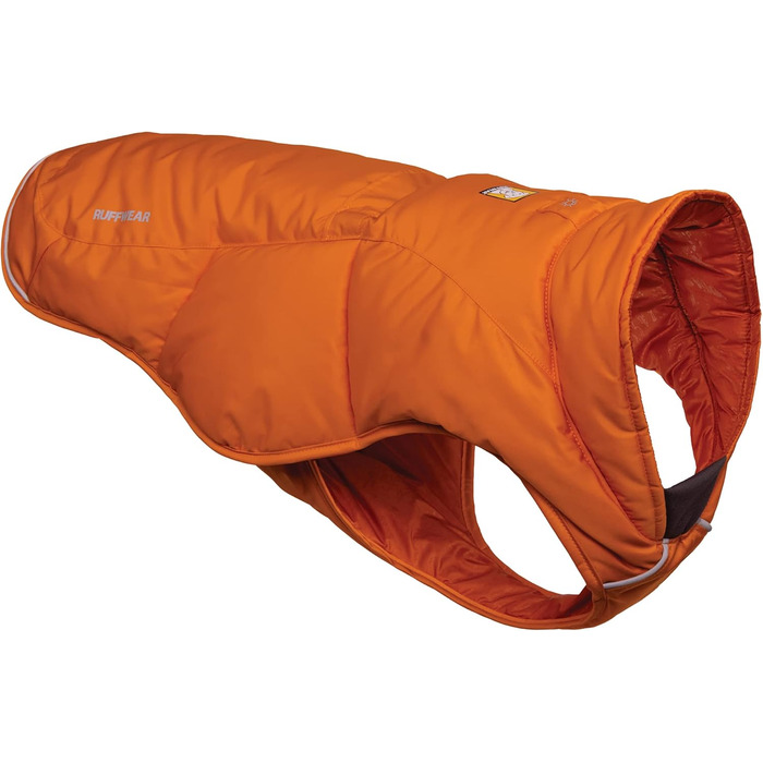Ruffwear Quinzee утеплена зимова куртка для собак, розмір L, помаранчева, пакується