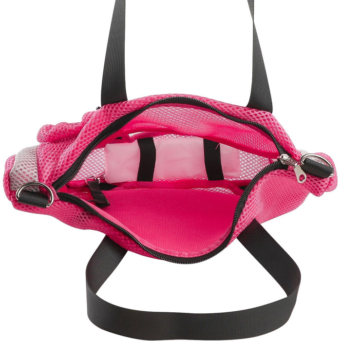 Транспортна сумка для кота/цуценя: переноска для тварин, сумка на плечі, для собак та котів, сітка, для подорожей, складна, зелена/рожева
