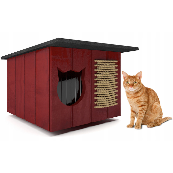 Будиночок для кота Chill, багатоколірний, квадратний, 56 x 47 x 32 см