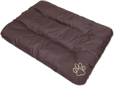 Матрац для собак, лежанка для собак великих, середніх та малих порід - вологостійкий килимок для собак, м'який лежак з піни, Outdoor & міцний матрац для собак - 90x60x8 см Коричневий R1(90 x 60 см) Коричневий