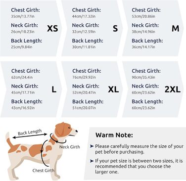 Теплий зимовий одяг для собак: куртка з блискавкою, вітрозахисна, з відбиваючими смугами та нагрудником для маленьких, середніх та великих собак (S, чорний)