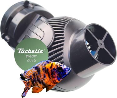 Проточний насос TUNZE Turbelle Stream 6085, 8000 л/год, пропелерний, магнітний тримач, тиха робота, для акваріумів до 15 мм скла, для прісноводних акваріумів