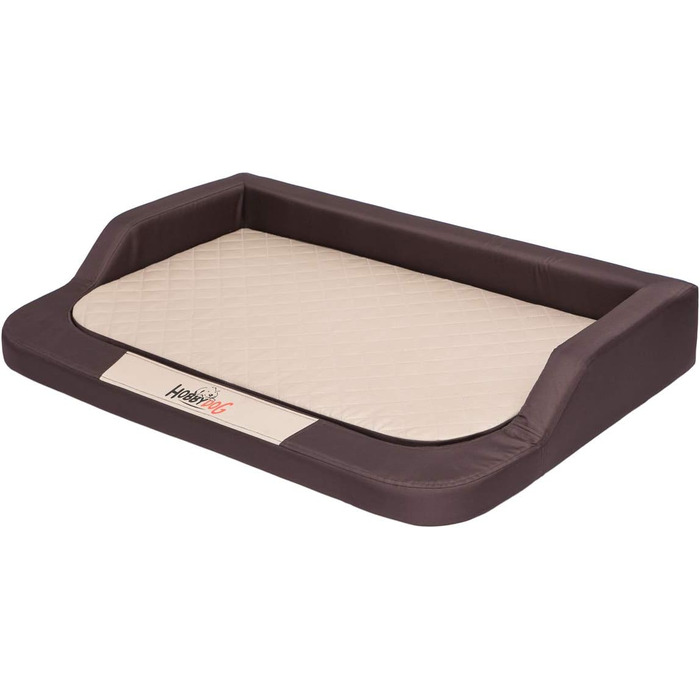 Ортопедичне ліжко для собак MEDICO Standard - коричневе з бежевим (XXL, 120x80 см)
