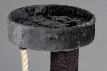 Дряпка для великих котів RHRQuality Maine Coon Sleeper Crown 150 см, кремова, товсті сизалеві стовпи 20 см