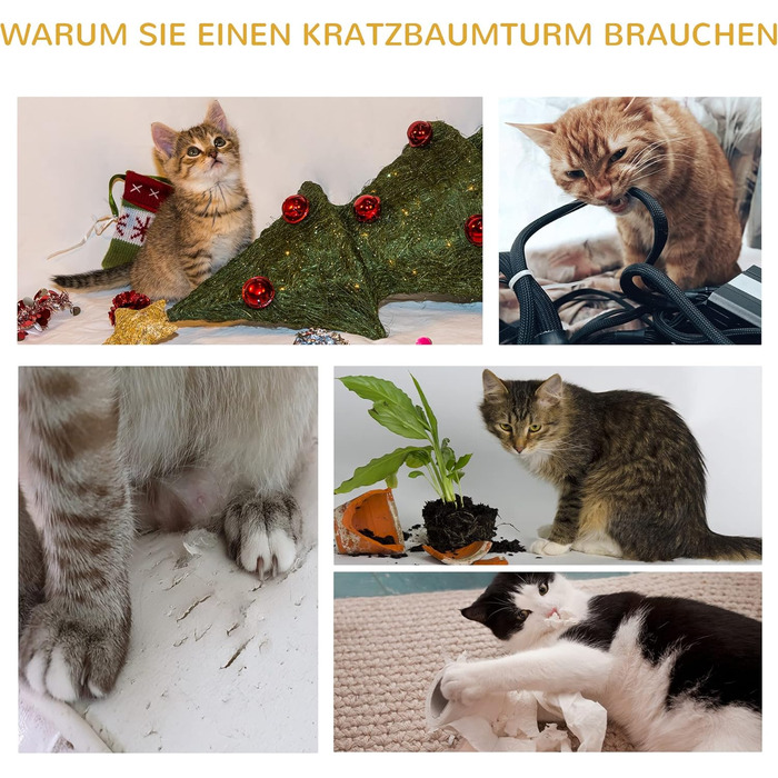 Котячий будиночок PawHut 91 см з лежаком, ігровим майданчиком та когтеточкою, для котів до 5 кг, сизаль, штучна овчина, світло-блакитний