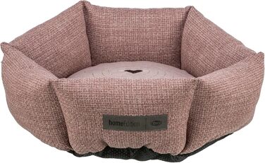 Тріксі Viviana – собаче ліжко, 60x50 см, м'який велюровий чохол, кошик для собак, інтегроване подушкове ядро, неслизьке дно, миється, рожевий, 37540 (S)