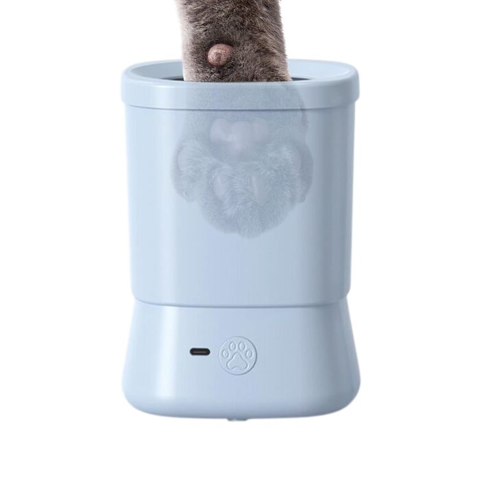 Очисник лап для собак Yulokdwi | Портативний пристрій для миття лап | Вологостійкий аксесуар для догляду за лапами для дому, подорожей, кемпінгу, прогулянок, блакитний