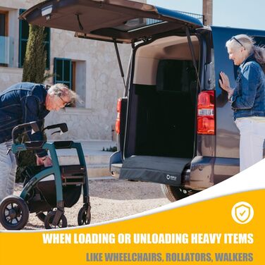 Захист для краю вантажного відсіку автомобіля, розкладний, 96 x 63 см - захист від подряпин для собак та вантажів