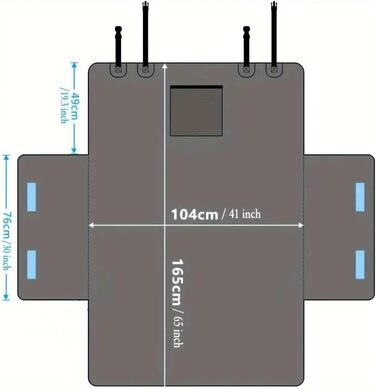 Захист для багажника автомобіля Hyundai Tucson (2005-2024) для собак, килимок, сітка, водовідштовхувальний, зносостійкий, неслизький
