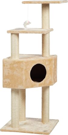 Дряпка для котів Go Pet Club, бежевий колір, котячий комплекс
