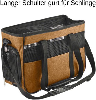 Сумка-переноска для собак та котів Ruwshuuk: багатофункціональна, з кишенями, для прогулянок, подорожей, кемпінгу (Помаранчевий)