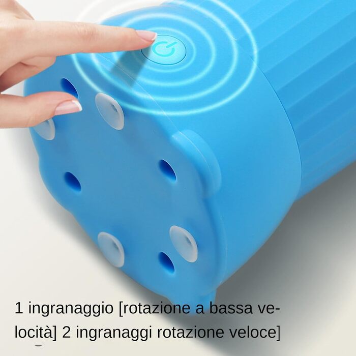 Автоматична мийка для лап собак Lavapaw – USB, для дому та прогулянок, великі цуценята, блакитна