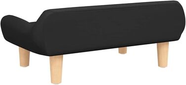 Ляжка для собак, м'яка подушка для собак, диван-софа для маленьких собак, лежанка для домашніх тварин, котяча лежанка, тканина (чорний)