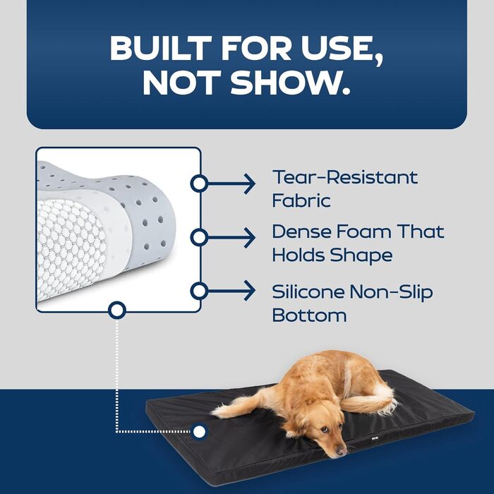 Килимок для собак у машину Ruff Liners, середньо-сірий – відомий з Shark Tank, для середніх сидінь, з неслизьким дном, водонепроникним чохлом, можна прати в машині – килимок для собак, сірий, середній (131 см x 61 см)