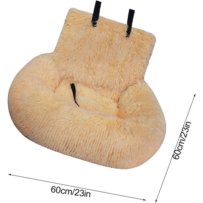 Автоматизоване ліжко для собак Autoitz: знімне, безпечне, тепле, для домашнього використання та в автомобілі (персиковий, S)