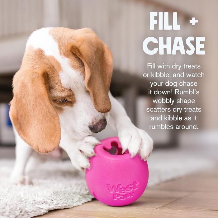 Іграшка для собак WestPaw Echo Rumbl L, помаранчева, 10 см