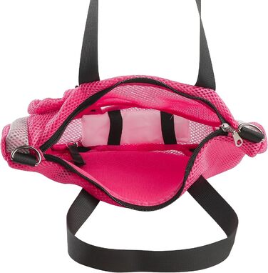 Транспортна сумка для кота/цуценя: переноска для тварин, сумка на плечі, для собак та котів, сітка, для подорожей, складна, зелена/рожева