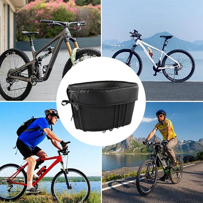 Фарбований кошик для собак на велосипед до 7.5 кг, 39 × 23 × 25 см, водонепроникний, знімний, дихаючий, для собак та котів