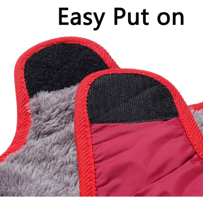 Водонепроникна тепла куртка для собак середнього розміру, бавовняна, для холодних зим, червона (M)