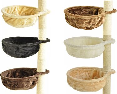 Мульде-лежанка Nanook для котів, 40 см, бежева: лежанка, платформа для дряпання та відпочинку