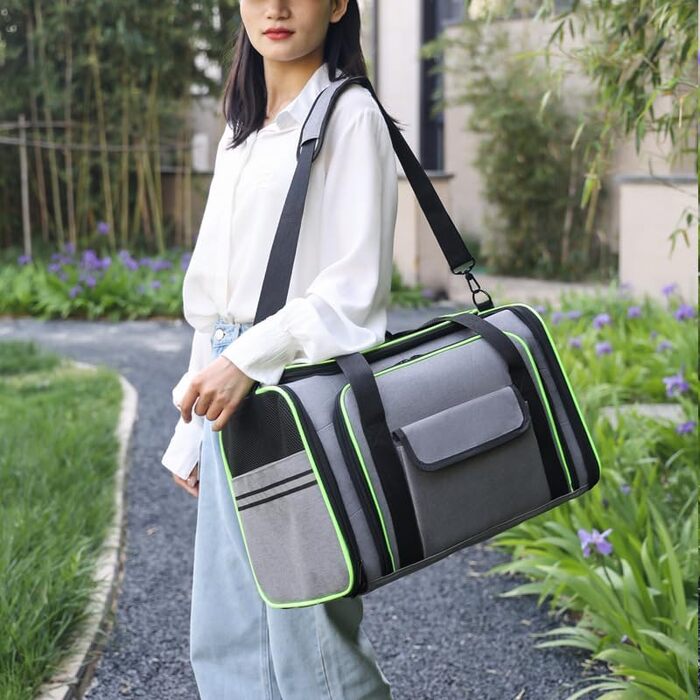 Транспортна сумка для котів та собак EBLIN, складна, до 8 кг, з регульованим ременем