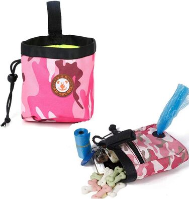 Набір для прогулянок з собакою: сумка-органайзер з диспенсером для пакетів, іграшка та корм для подорожей