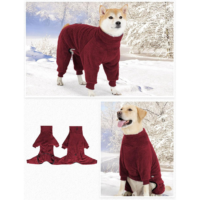 Теплий халат для собак з флісу, двосторонній, для маленьких та великих порід, блакитний, XXX-Large