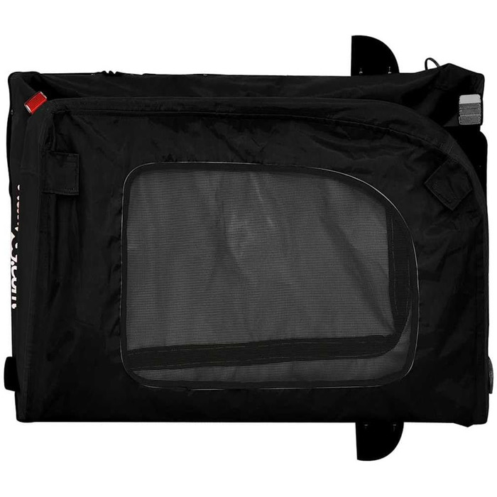 Причіп для велосипеда для собак, чорний, Oxford-Gewebe та залізо, LH82839