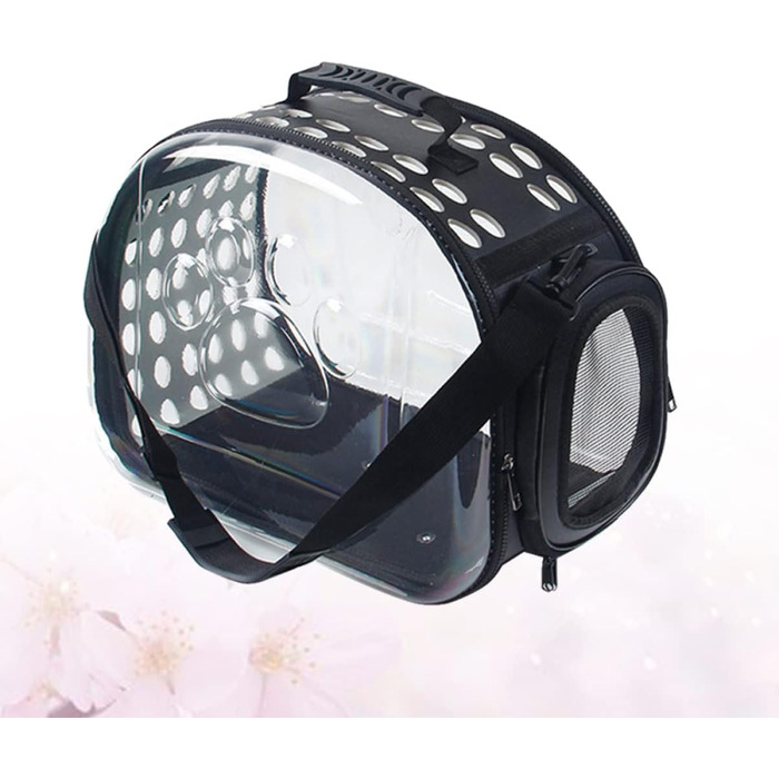 Транспортна сумка для котів POPETPOP - переноска для домашніх тварин, чорна, для подорожей та вигулів