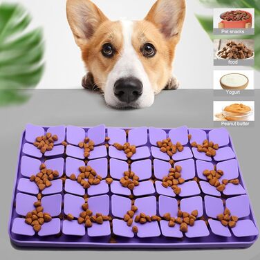 Силіконова килимок для собак з сильною фіксацією, для повільного годування, проти нудьги, підходить для собачого масла