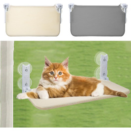 Кішка ліжко-гамак на вікно, 52x30 см, знімний килимок, до 25 кг