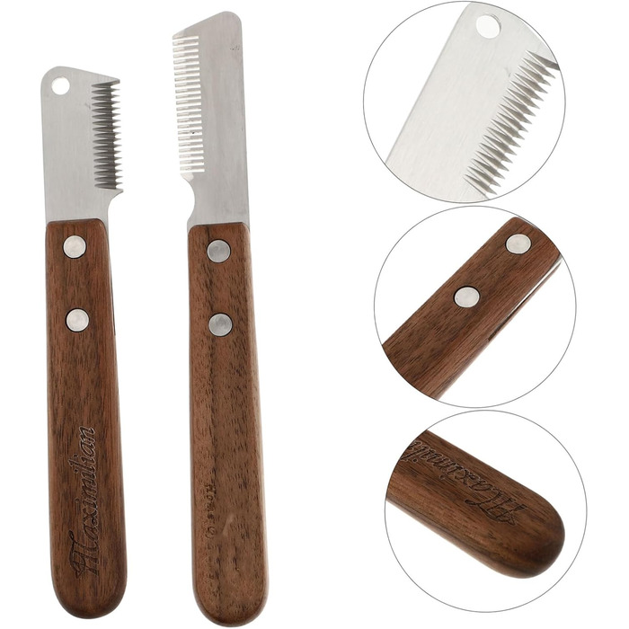 Щітки для грумінгу домашніх тварин DOITOOL (2 шт.) - ефективне видалення ворсу для собак та котів з довгим та середнім хутром. Ергономічні ручки.