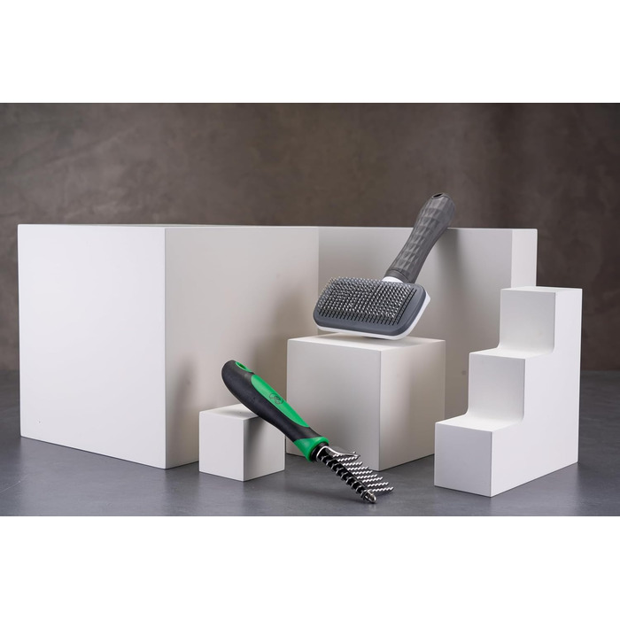 Набір гребінців для собак та котів: 2 шт. (для довгої та короткої шерсті), включає гребінець для видалення ковтунів, догляд за шерстю та обрізка кігтів. Підходить для собак та котів, підшерсткова щітка для оптимального догляду за шерстю.