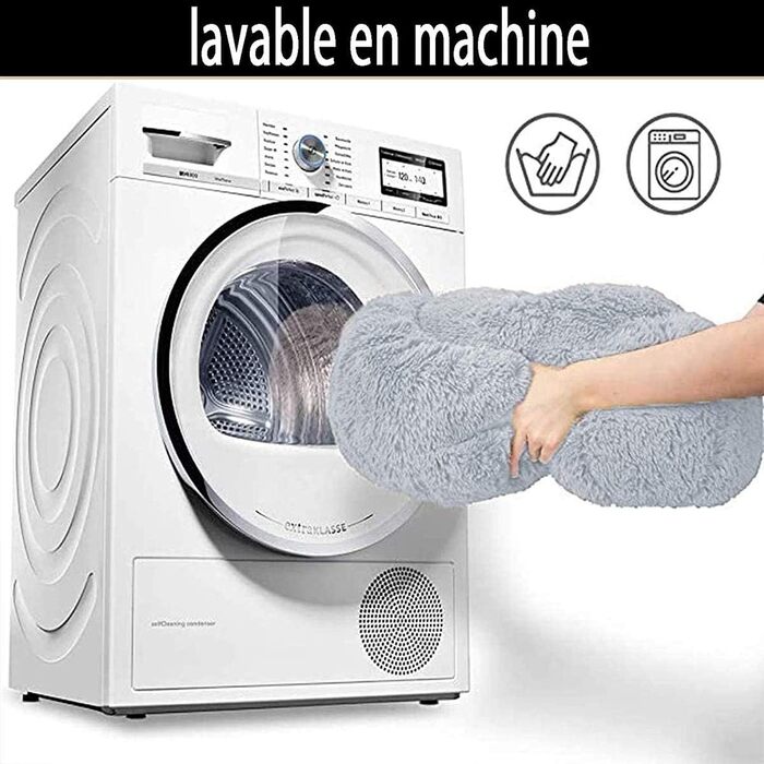 Ортопедичне ліжко для собак великих порід, XL, плюшеве, 110/120 см, зручне, миється