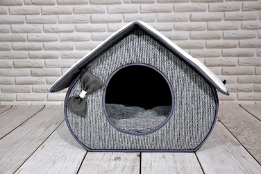 Будиночок-ліжечко SjestaPupila для собак та котів, розмір M (35x32 см)