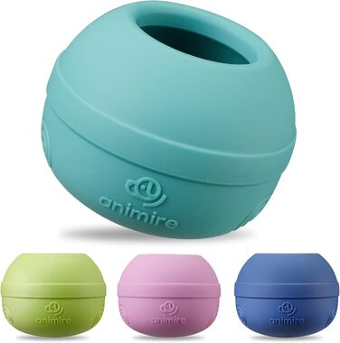 Інтерактивна іграшка-заспокійник для собак, з можливістю заповнення, для тривалої розваги, можна заморожувати, харчовий пластик (Блакитно-зелений, M)