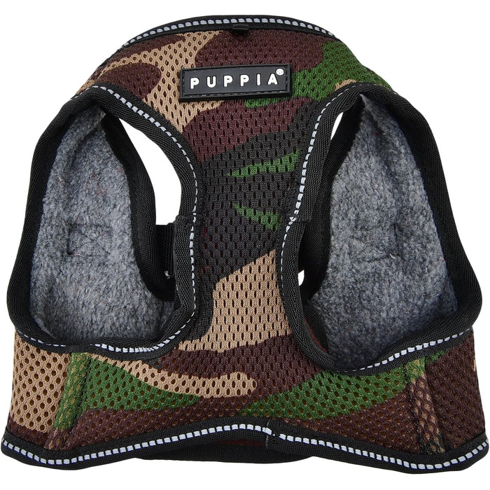 Шлея-жилет Puppia Thermal Soft для собак, S, камуфляж